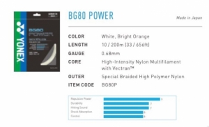 BG80 Power coil 200m white
